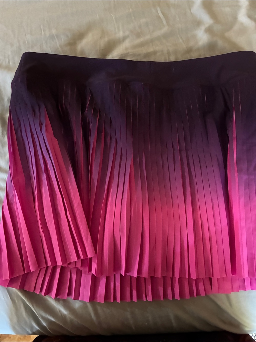 Nike Women's Pink to Purple Ombre Pleated Tennis Skort - Picture 4 of 5